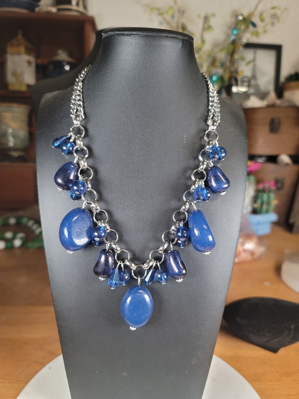 paparazzi Deep Blue Chunky Link Necklace